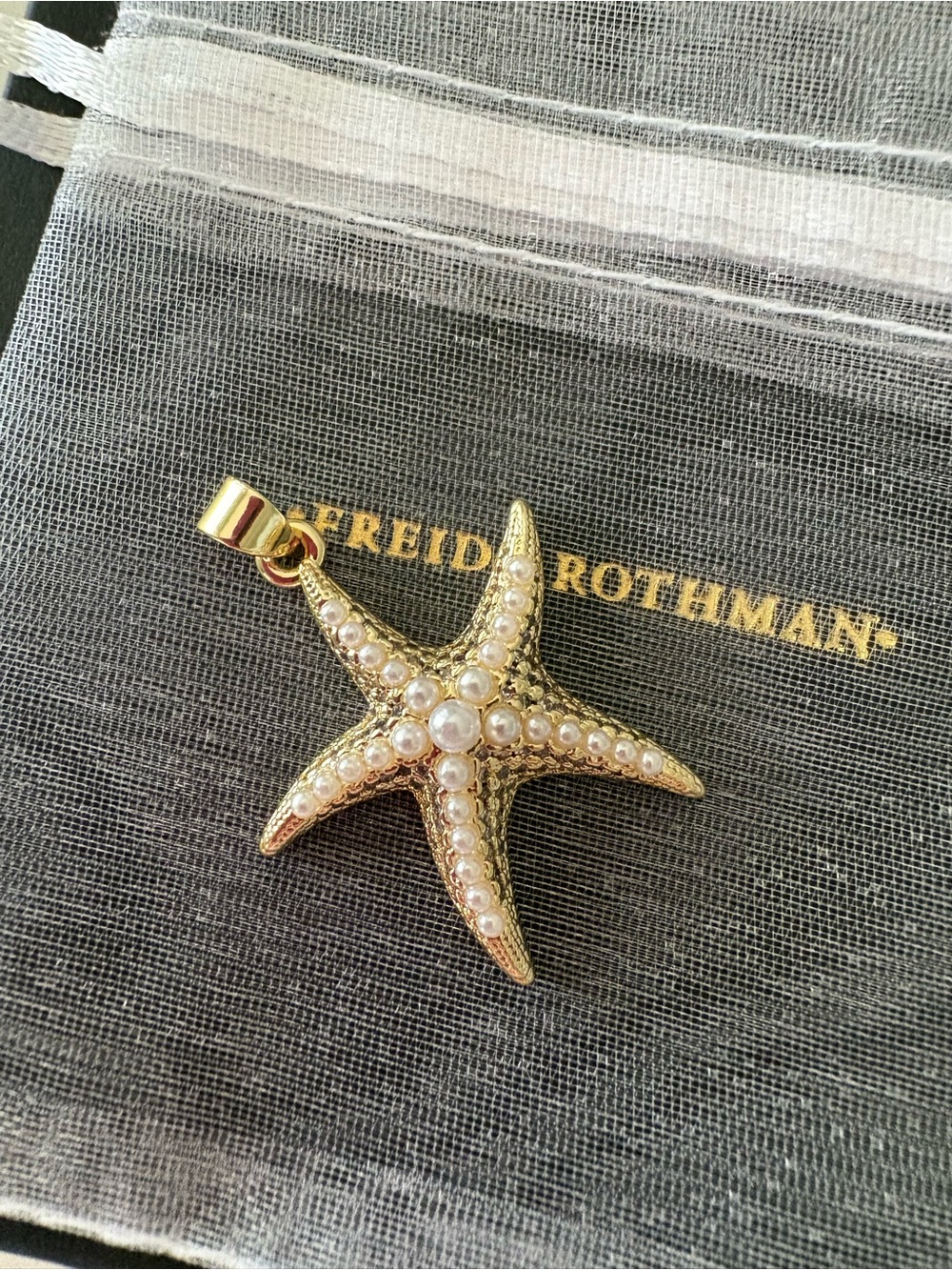 Starfish Pendant with Pearls - Freida Rothman